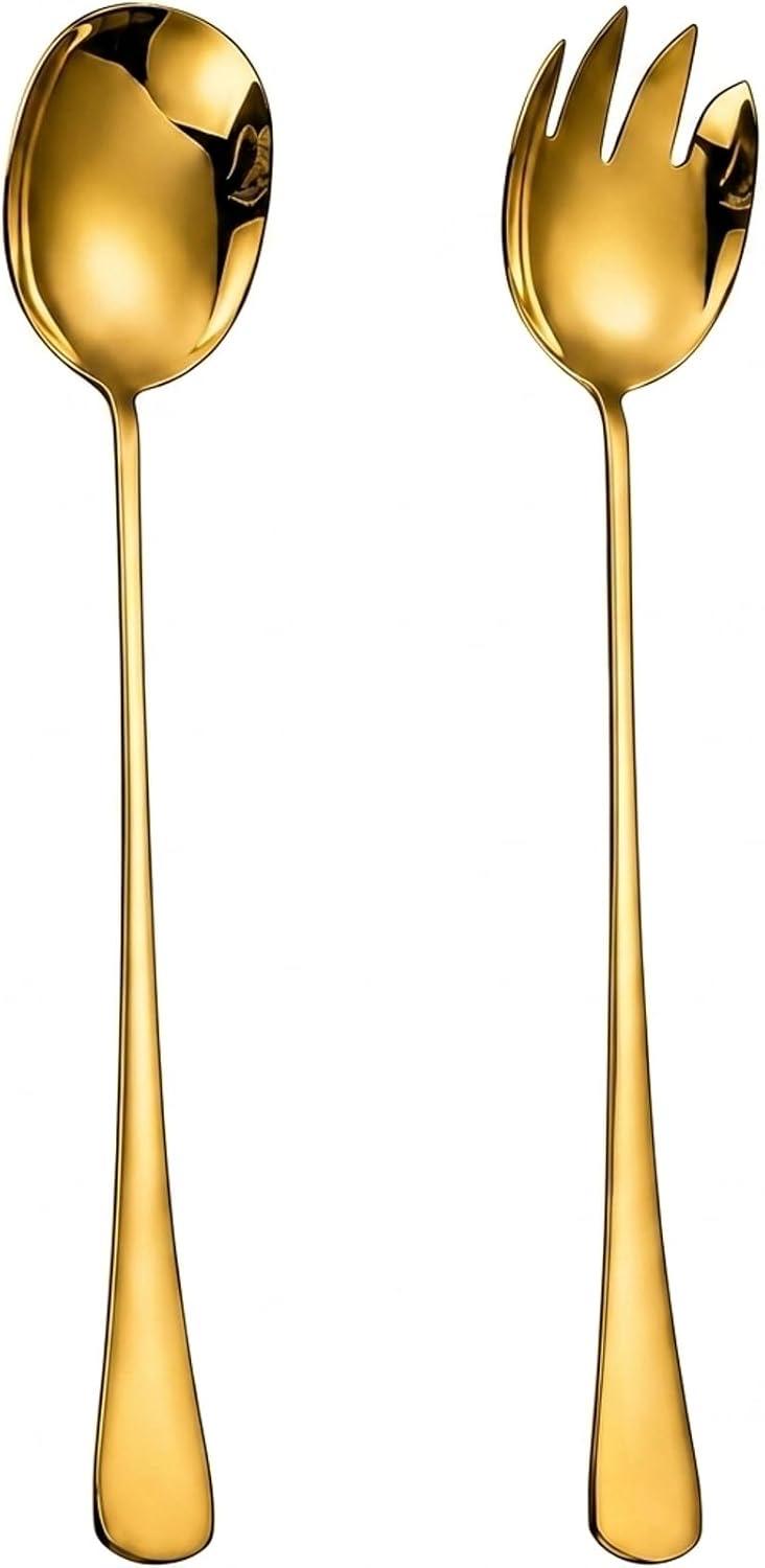 GisWell Salatbesteck Gold 28 cm