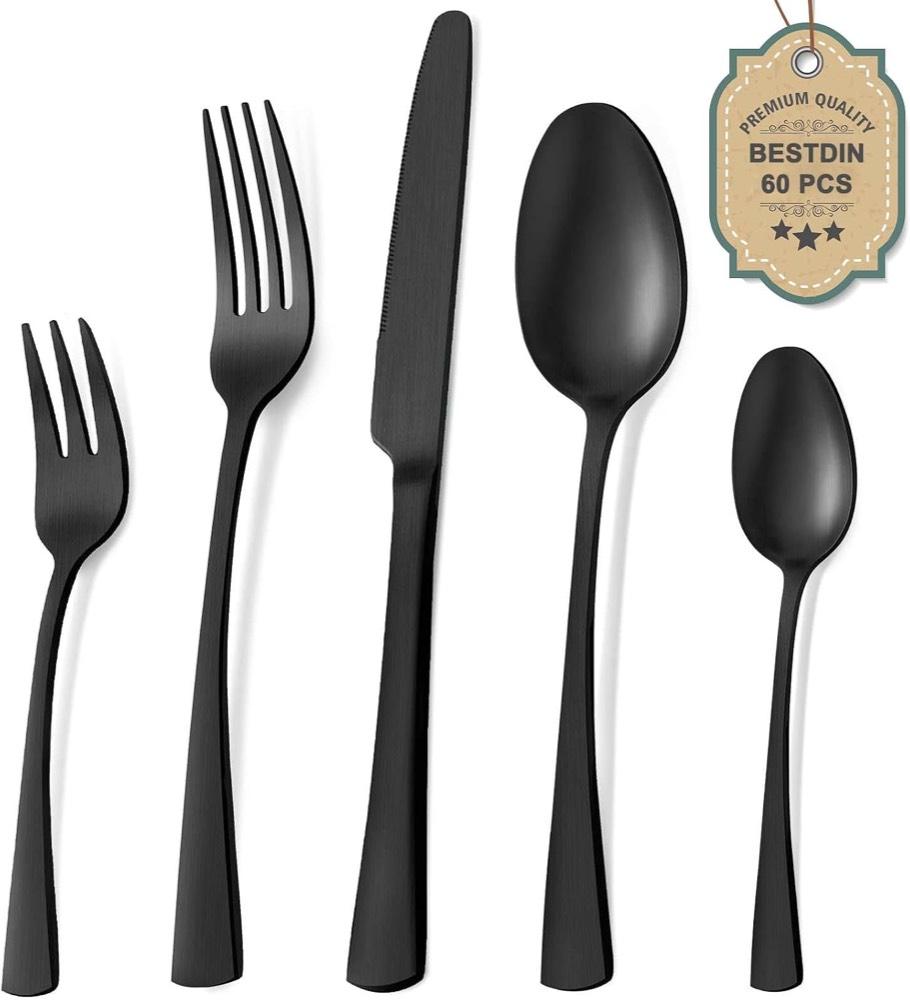 Bestdin Bestdin Schwarz Matt 60-teilig