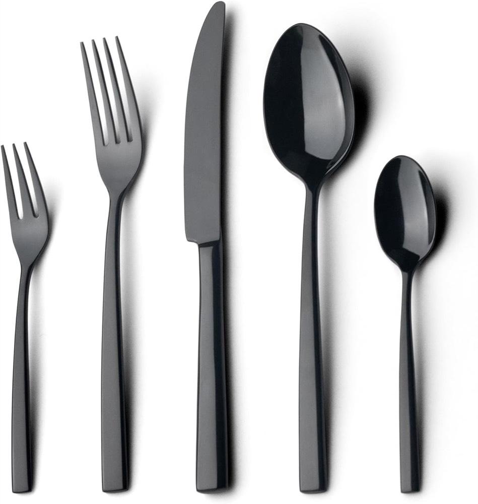 Alata Konrad 18/10 Schwarz 30-teilig