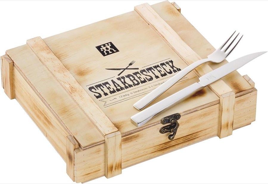 ZWILLING ZWILLING Steakbesteck 12-teilig Holzbox