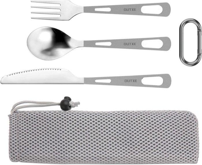 OUTXE Titan-Besteck 3-teilig poliert