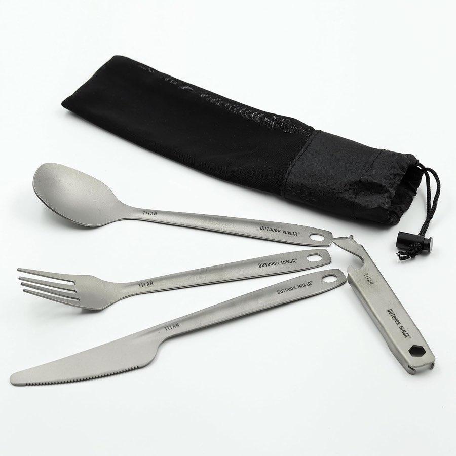 Outdoor Ninja Titan-Besteck 4-in-1