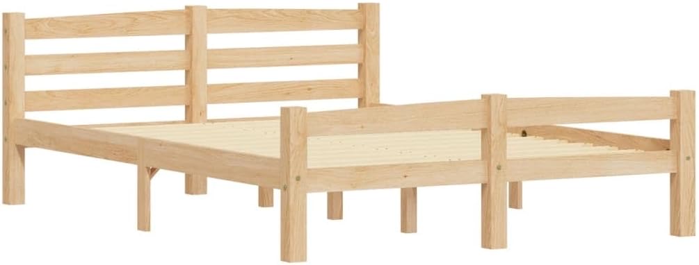 vidaXL Kiefer-Futon 120×200, Hellbraun