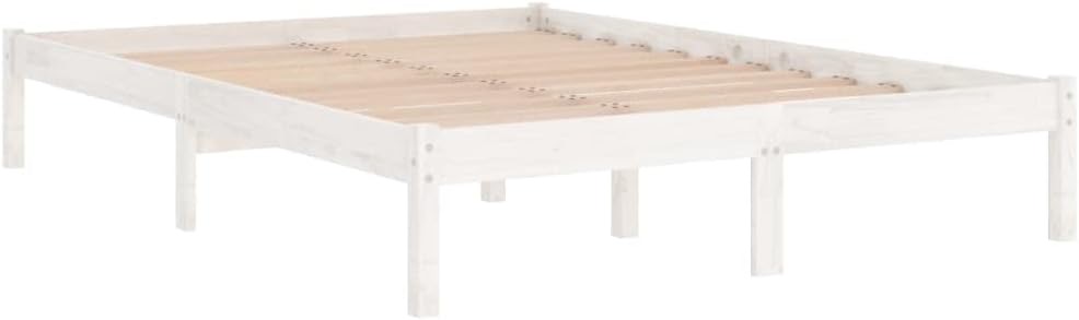 vidaXL Kiefer-Futon 120×200, Weiß