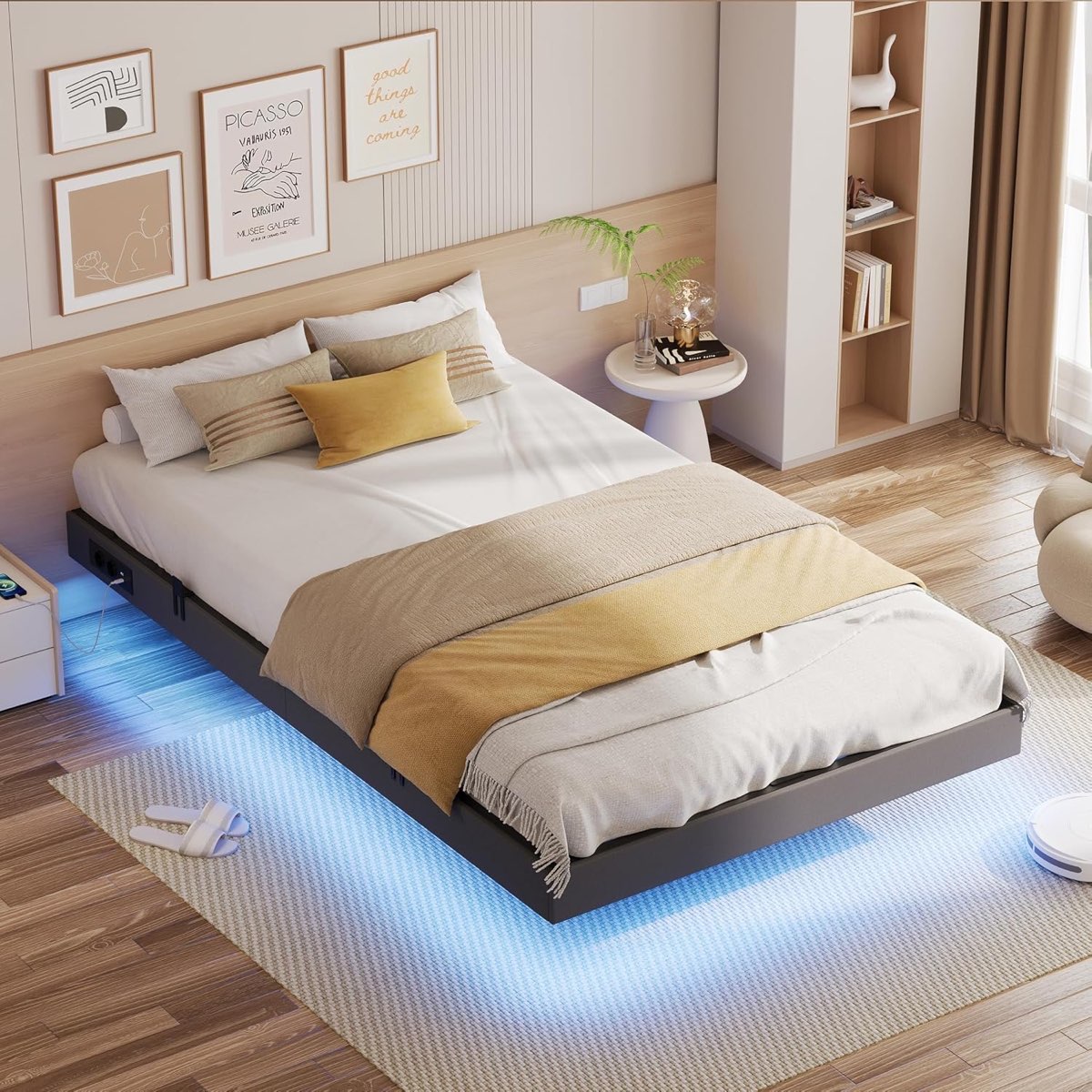 IRONCK IRONCK Schwebebett 120×200 mit LED
