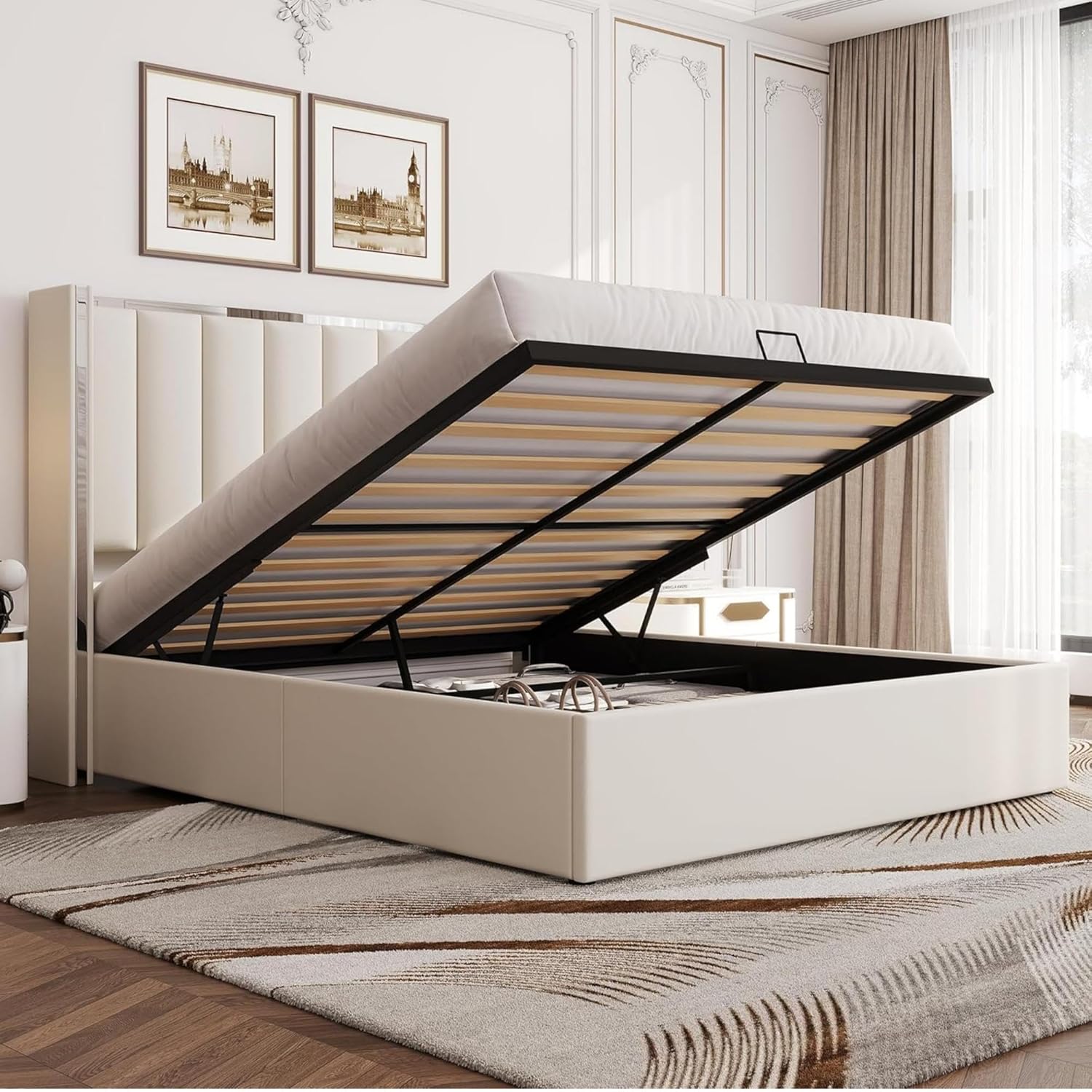 LUXOAK Polsterbett 160×200 mit Lift