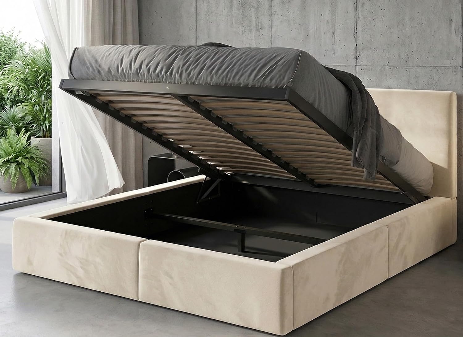 Interbeds Polsterbett 160×200 Kaschmir