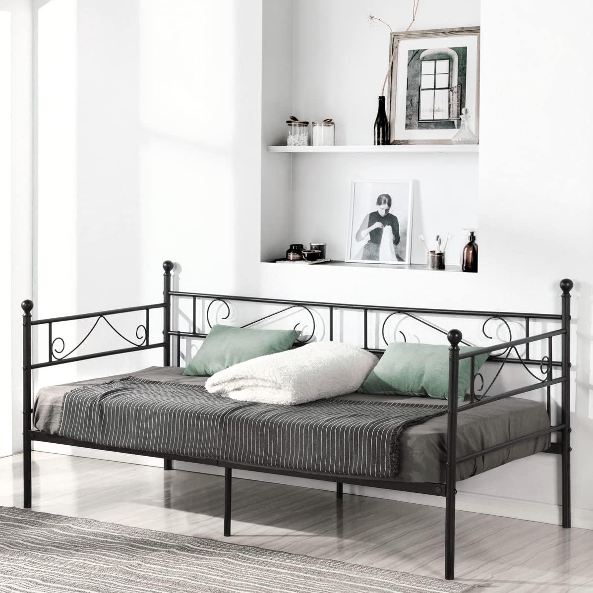 FetiNes FetiNes Metall-Tagesbett 90×190