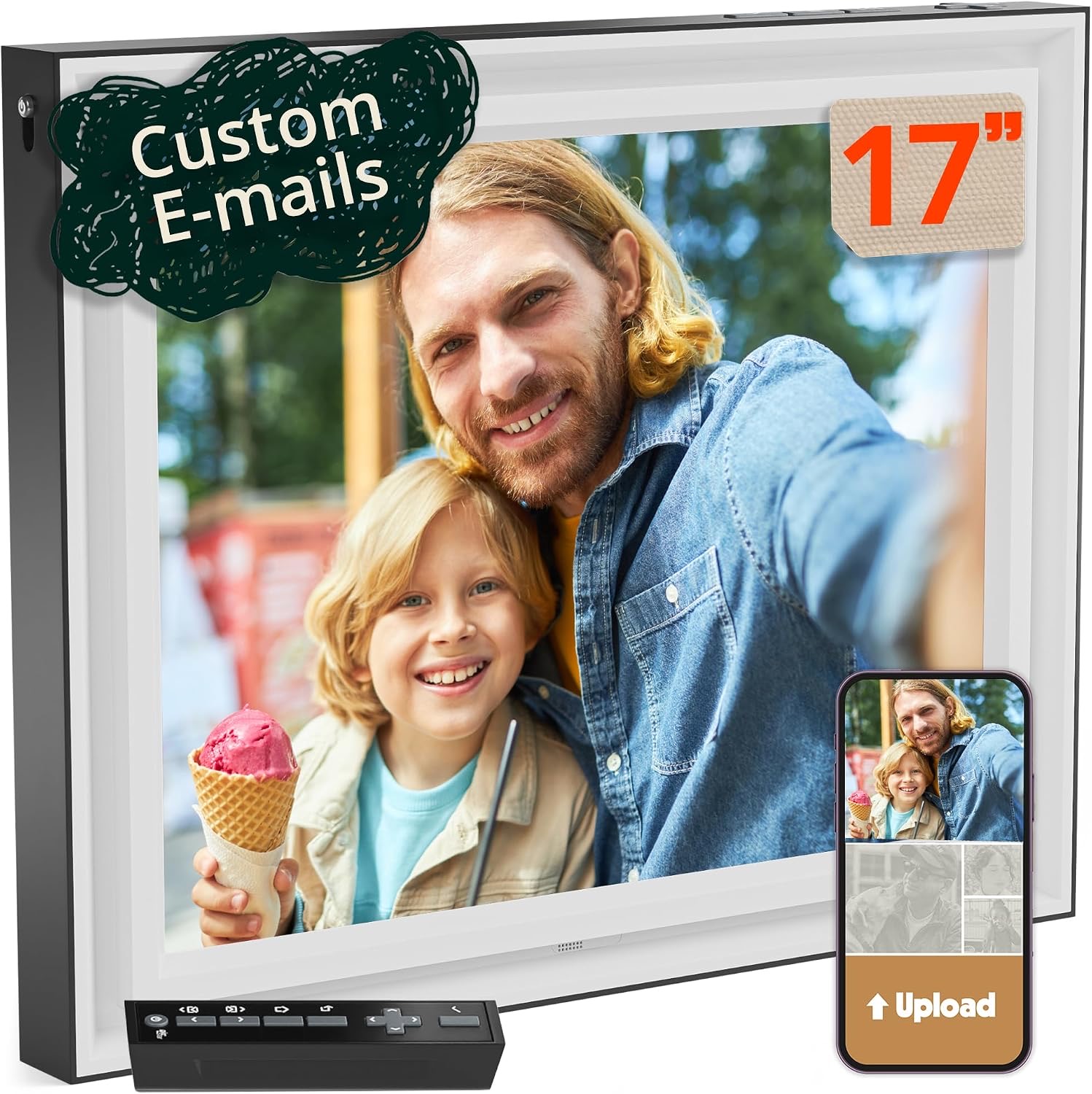 Pix-Star LUX Digitaler Bilderrahmen 17 Zoll
