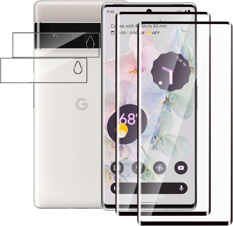 QZJinch Panzerglas für Google Pixel 6 Pro, 2+2