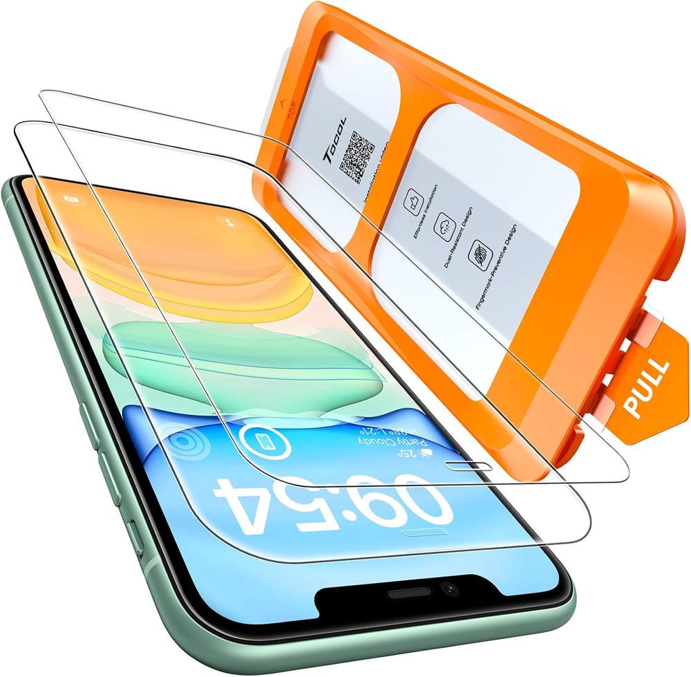 TOCOL Panzerglas für iPhone 11 und XR