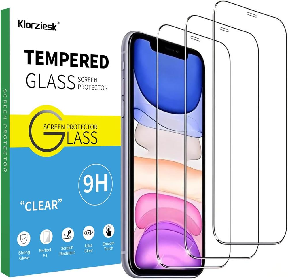 kiorziesk Panzerglas für iPhone 11 und XR
