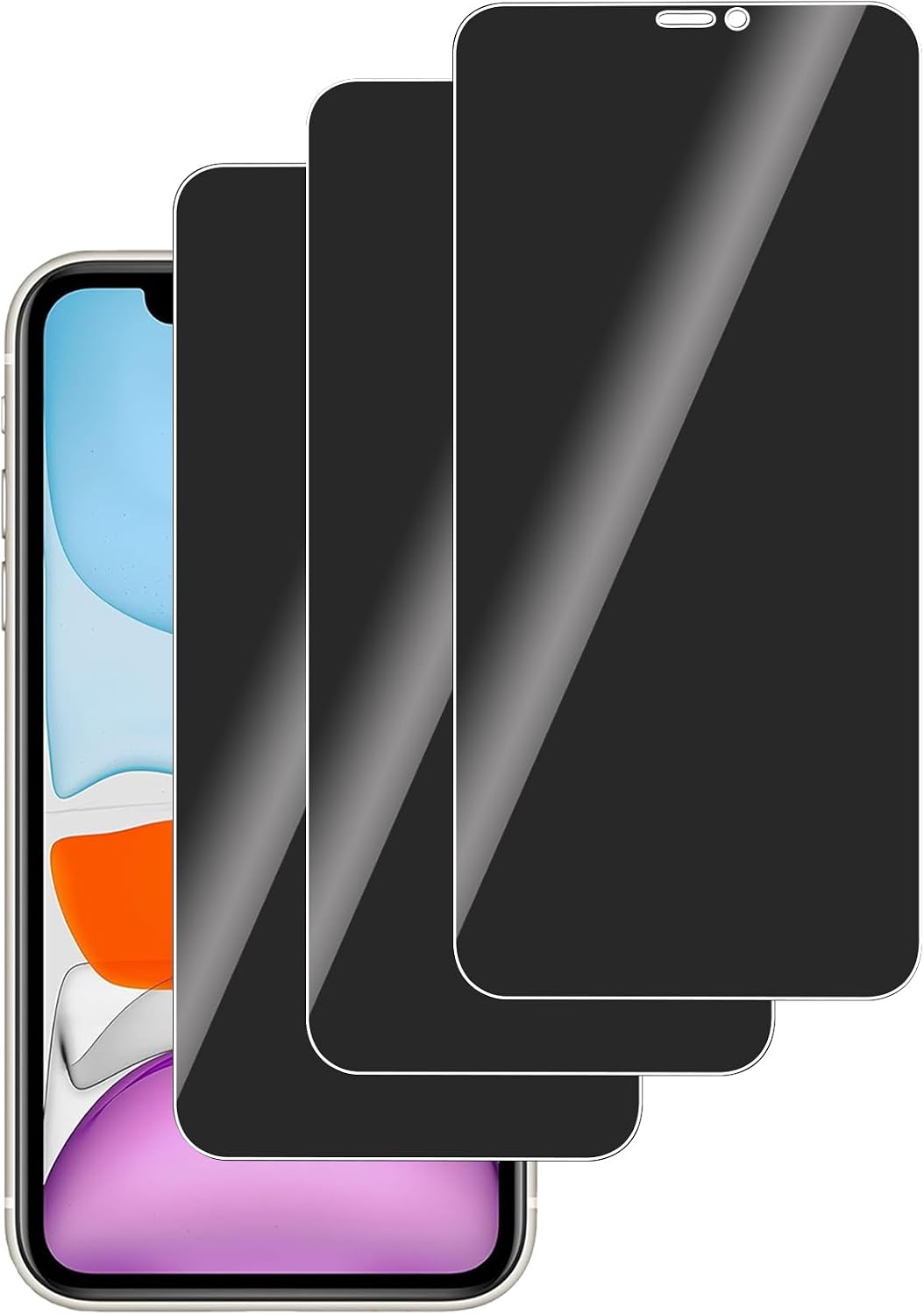 LERINNA Sichtschutz-Panzerglas für iPhone 11 und XR