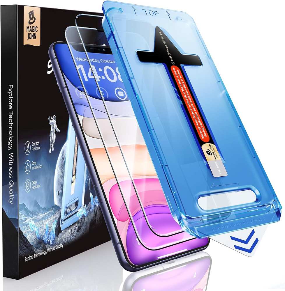 MAGIC JOHN Panzerglas für iPhone 11 und XR