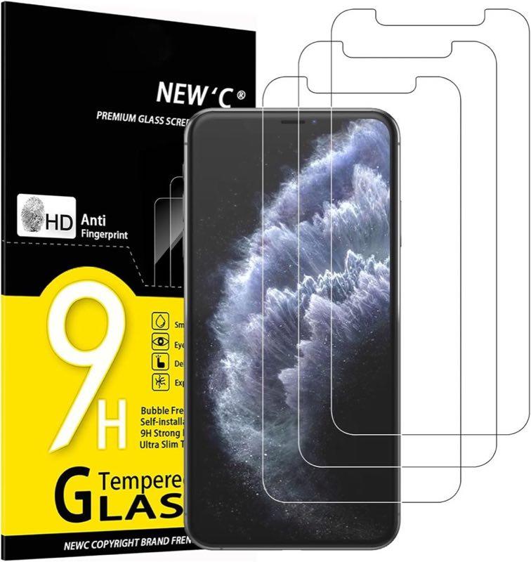 NEW'C Panzerglas für iPhone 11 Pro Max / XS Max, 3 Stück