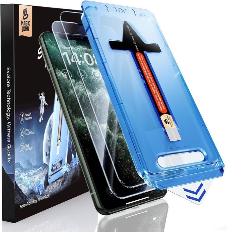 MAGIC JOHN Panzerglas für iPhone 11 Pro Max, 2 Stück