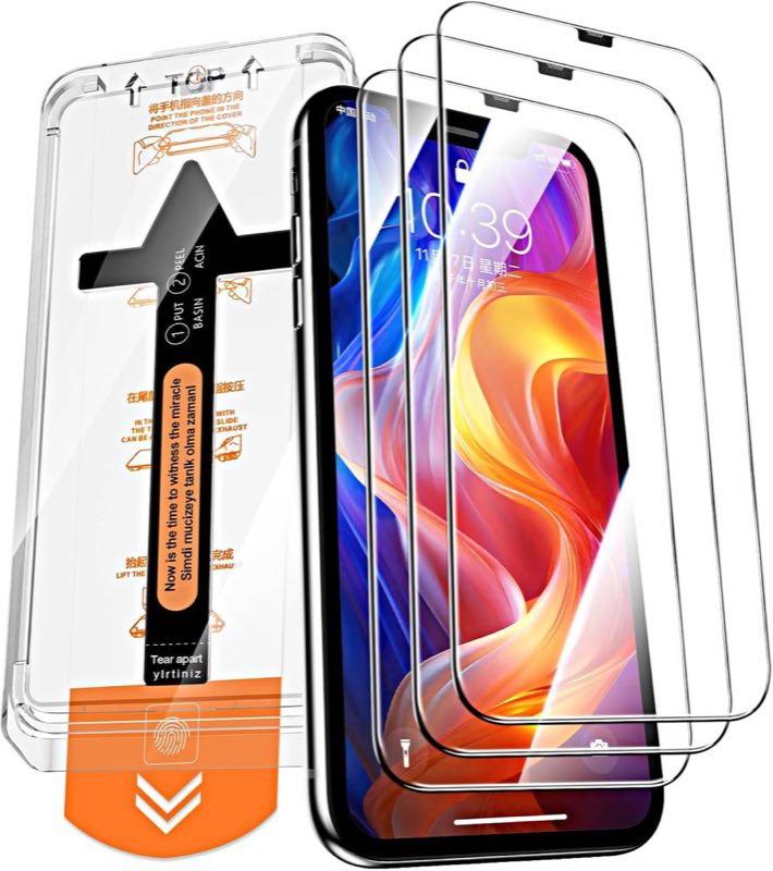 QUESPLE Panzerglas für iPhone 11 Pro Max / XS Max, 3 Stück