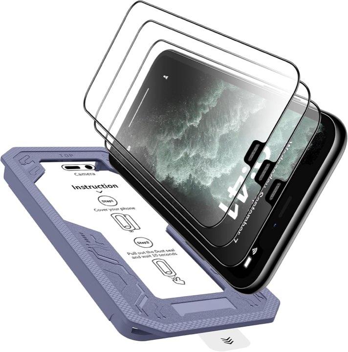 TOZPLTL Full Screen Panzerglas iPhone 11 Pro/X/XS, 3 Stück