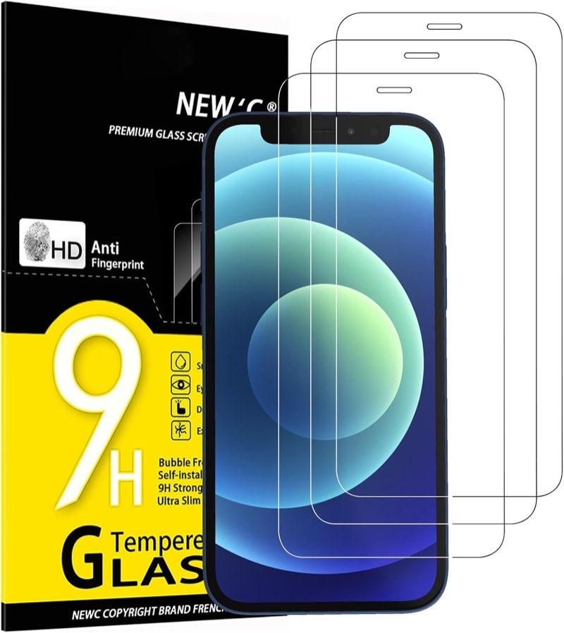 NEW'C Panzerglas für iPhone 12 mini, 3 Stück