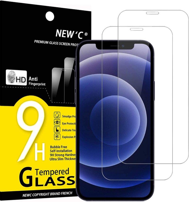 NEW'C Panzerglas für iPhone 12 mini, 2 Stück