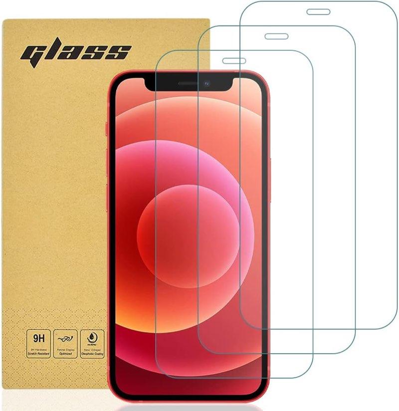 gueche Panzerglas für iPhone 12 mini, 3 Stück