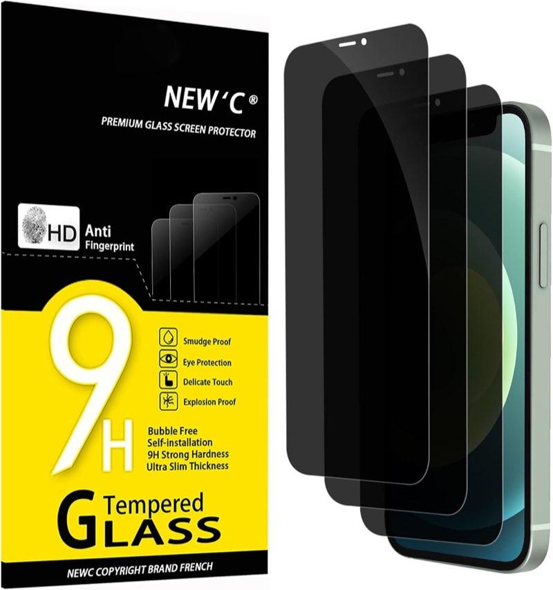 NEW'C Sichtschutz für iPhone 12 mini, 3 Stück
