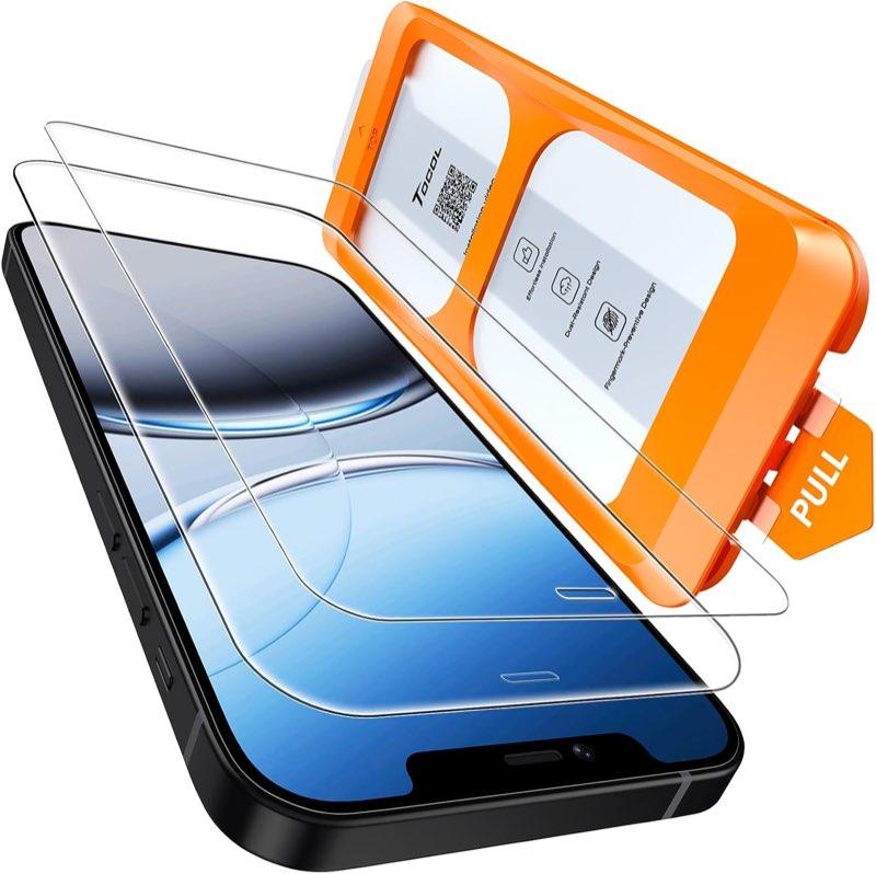 TOCOL Panzerglas für iPhone 12 mini, 2 Stück