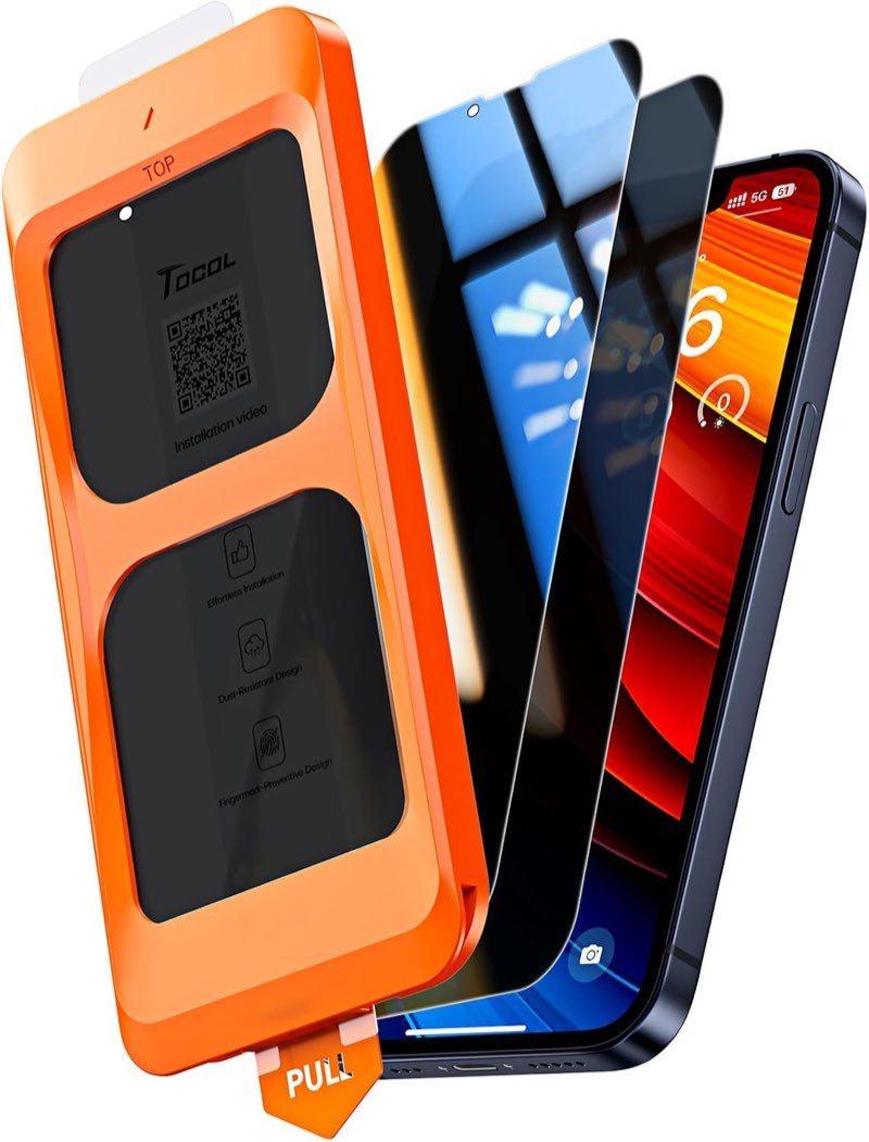 TOCOL Sichtschutz für iPhone 12 mini, 2 Stück