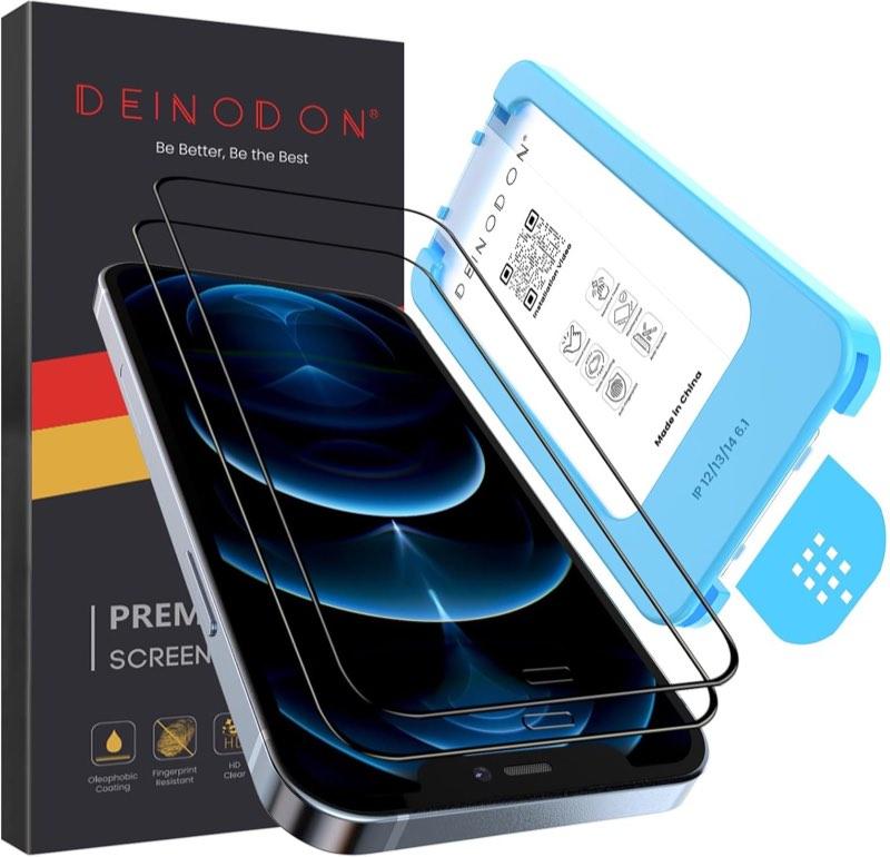 DEINODON Panzerglas iPhone 12 / 12 Pro, 2 Stück