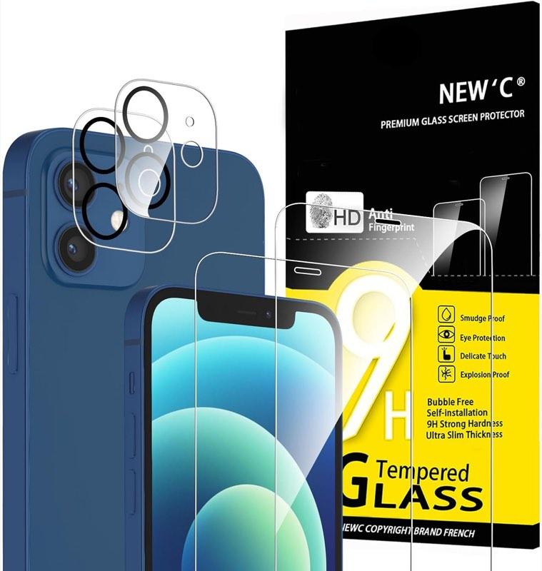 NEW'C Panzerglas iPhone 12 plus Kameraschutz