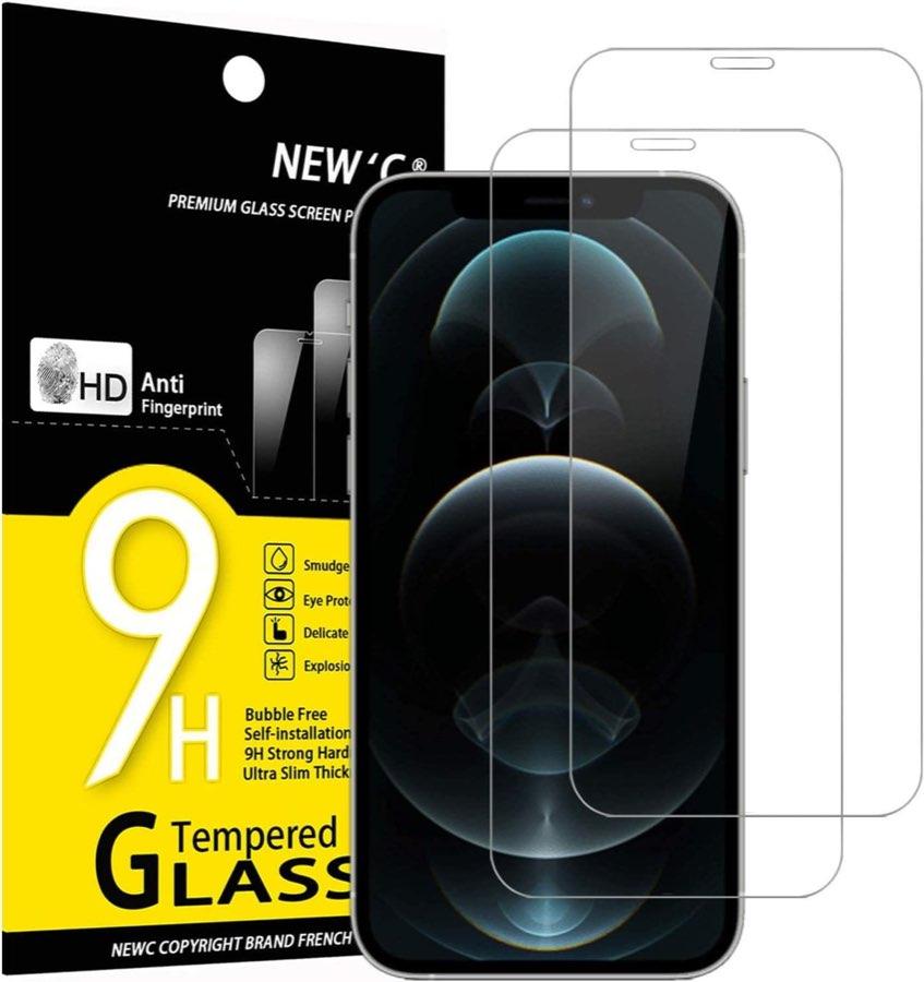 NEW'C Panzerglas für iPhone 12 Pro Max, 2 Stück