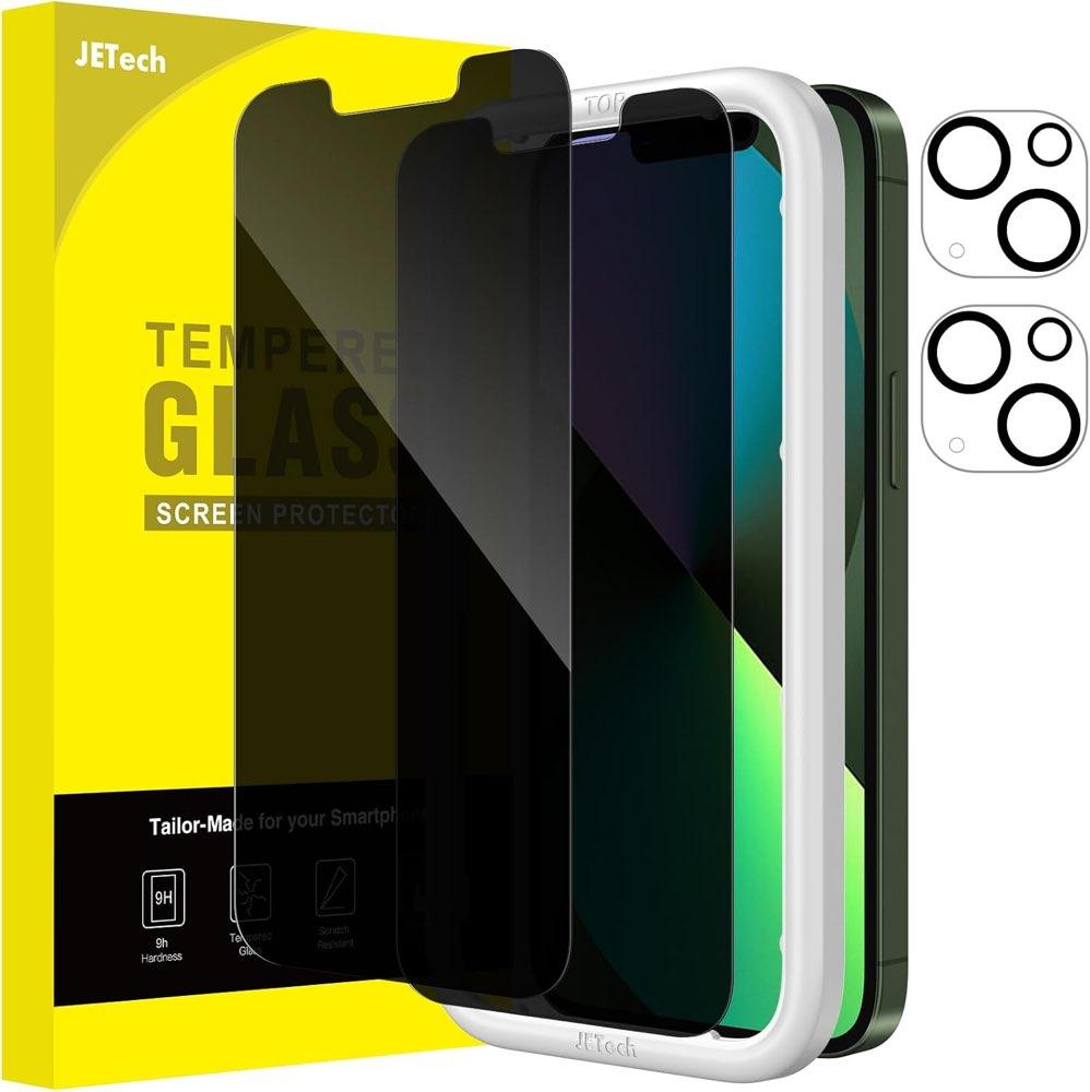 JETech Sichtschutz für iPhone 13 mini, 2+2