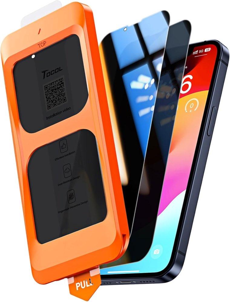 TOCOL Sichtschutz für iPhone 13 mini, 2 Stück