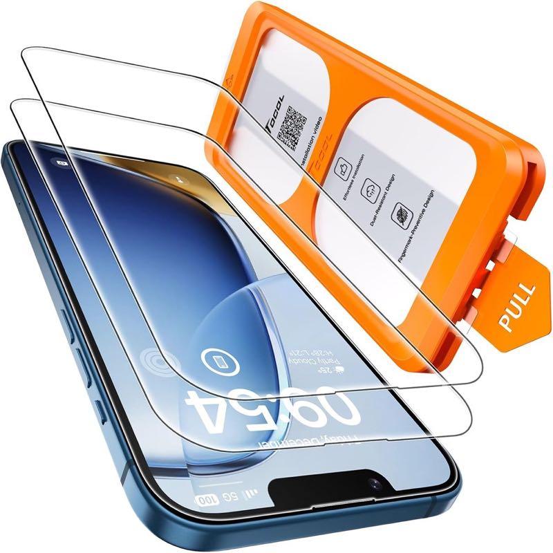 TOCOL Panzerglas für iPhone 13 mini, 2 Stück
