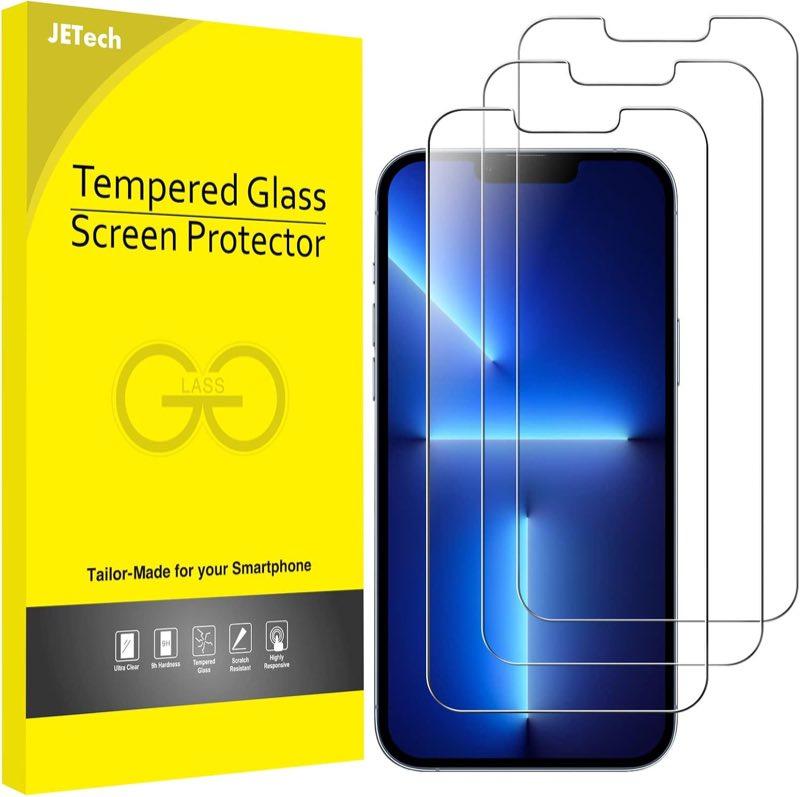 JETech Schutzfolie für iPhone 13/13 Pro/17e, 3 Stück
