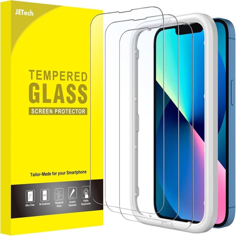 JETech JETech Full Screen Schutzfolie für iPhone 13/13 Pro, 3 Stück