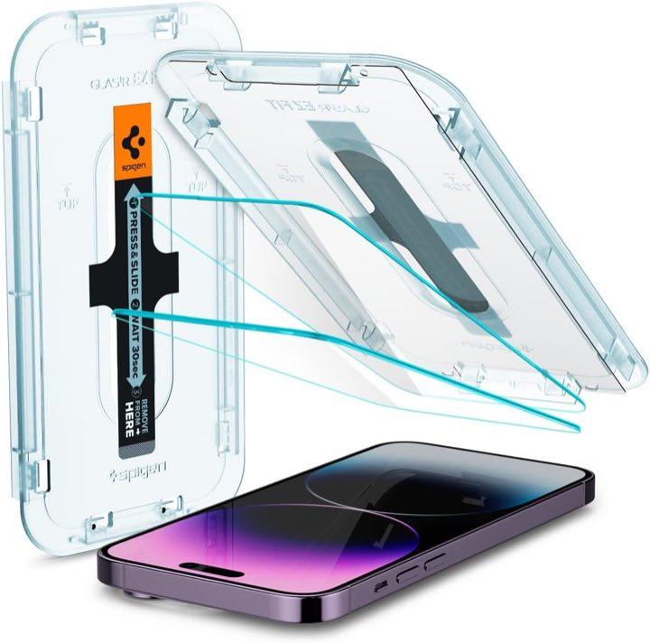 Spigen Glas.tR EZ Fit, 2 Stück