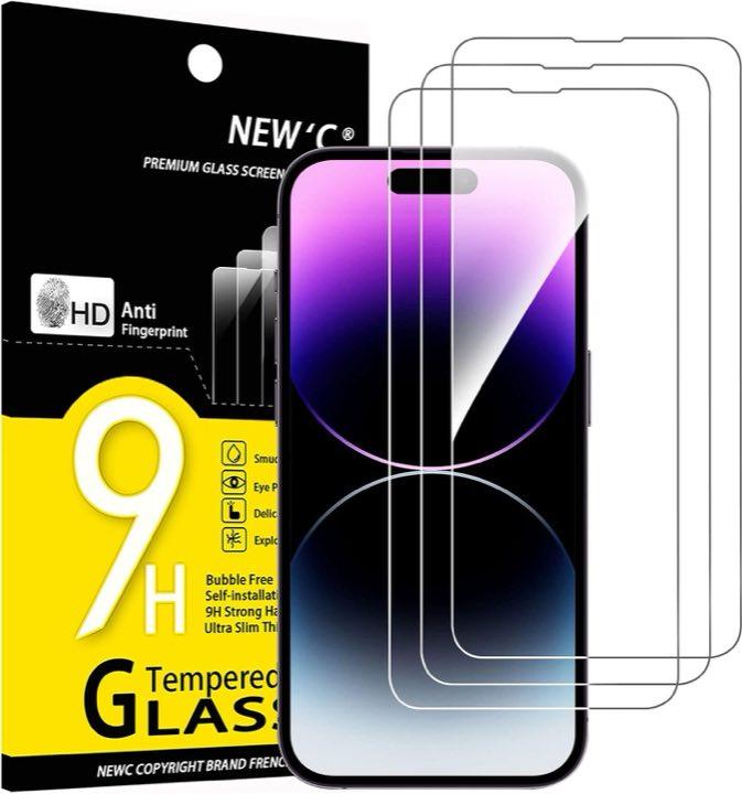 NEW'C Panzerglas klar, 3 Stück