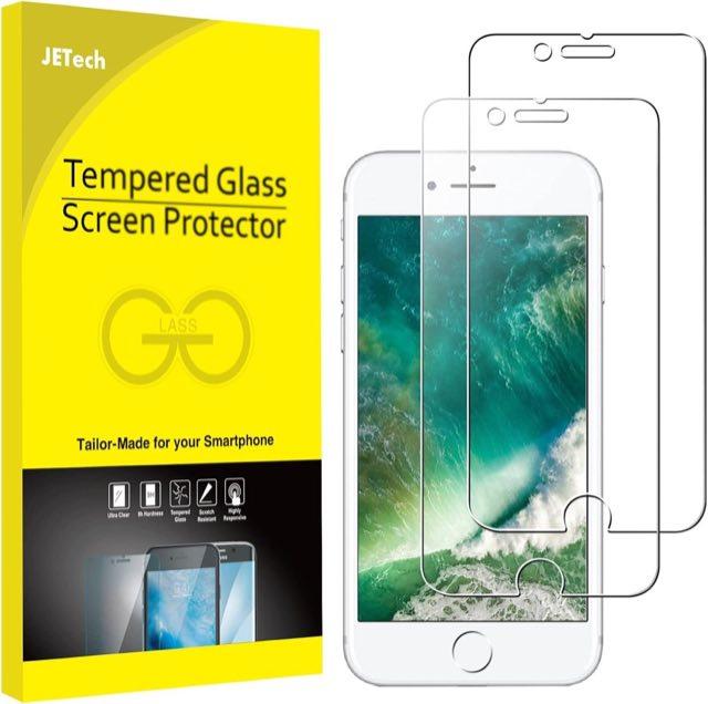 JETech Schutzglas für iPhone 8/7, 2 Stück, 0,33 mm – Testsieger