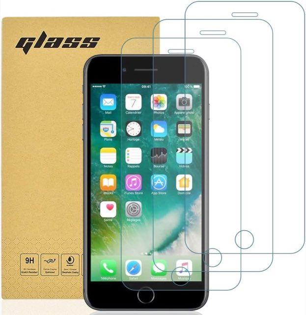 gueche Panzerglas 3 Stück für iPhone 6/6s/7/8 und SE