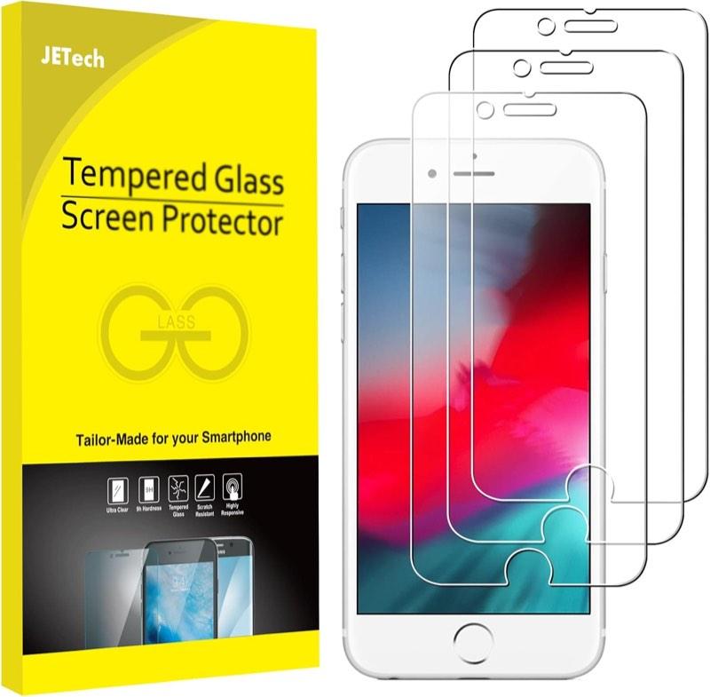 JETech für iPhone SE 2022/2020, 3 Stück, 0,33 mm