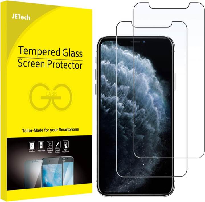 JETech Schutzfolie für iPhone 11 Pro/XS/X, 2 Stück