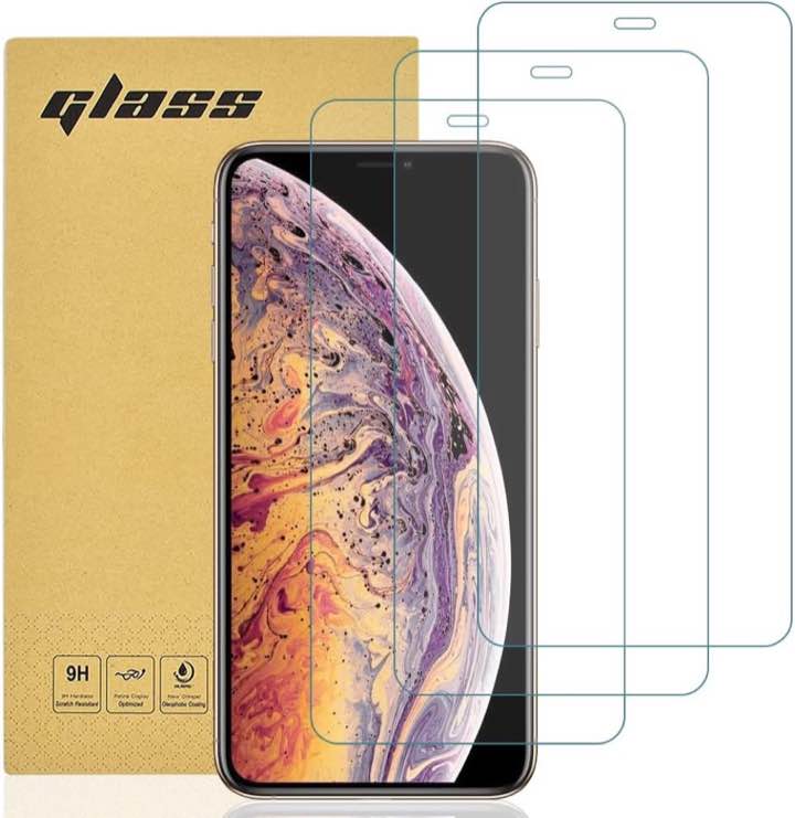 gueche Panzerglas für iPhone X/XS/11 Pro, 3 Stück