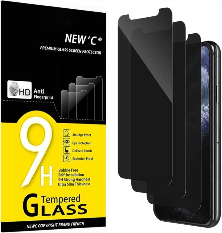 NEW'C Sichtschutz 28° für iPhone 11 Pro/XS/X, 3 Stück