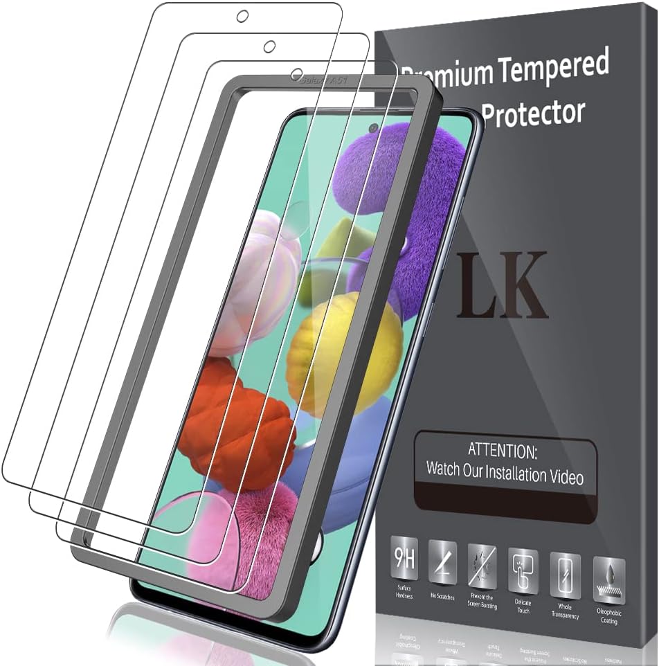 LK für Samsung Galaxy A51 für Panzerglas mit 3 Schutzfoile