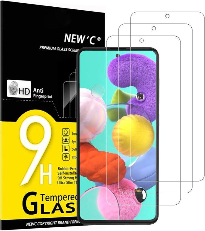 NEW'C NEW'C Schutzfolie für Samsung Galaxy A51, 3 Stück