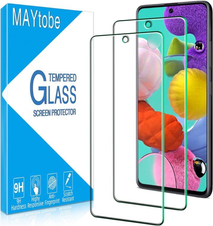 MAYtobe MAYtobe 2 Stück Panzer Schutz Glas für Samsung Galaxy A51