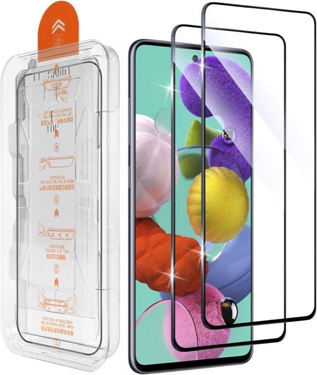 Aerku Schutzfolie für Samsung Galaxy A51, 2 Stück, 0,33 mm