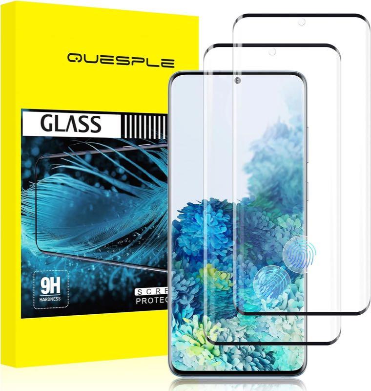 QUESPLE QUESPLE Panzerglas für Galaxy S20, 2 Stück