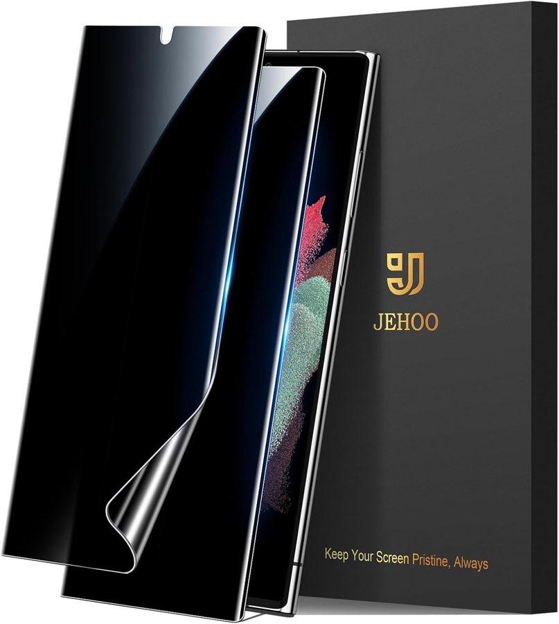 JEHOO Sichtschutzfolie für Galaxy S21 Ultra, 2 Stück